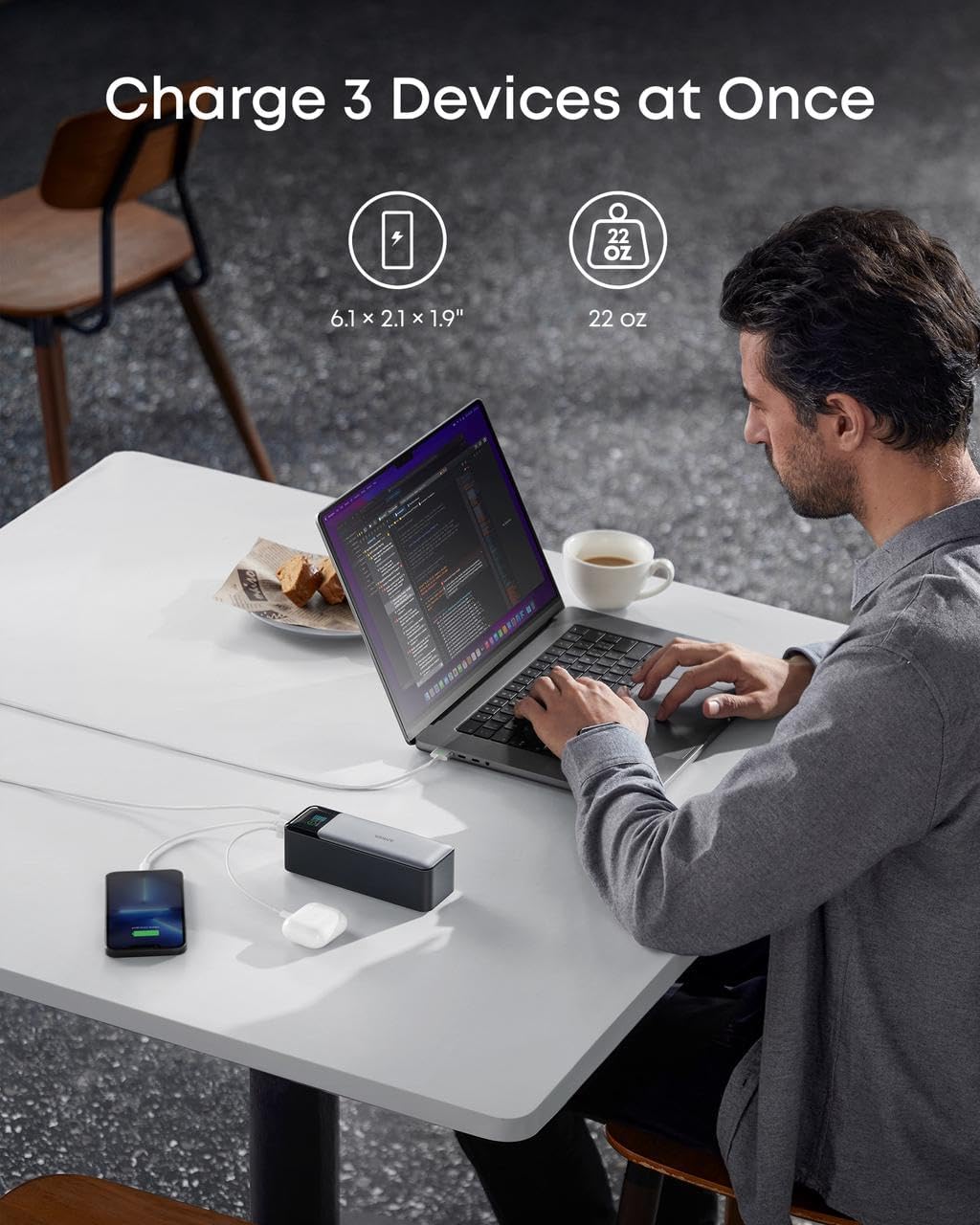 Anker 737 Power Bank (140W High‑Speed Travel Charger – PowerCore 24K)