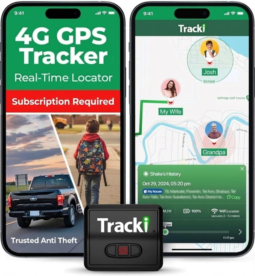 Tracki GPS Tracker – Real‑Time 4G LTE Vehicle & Asset Tracking (Worldwide Coverage)