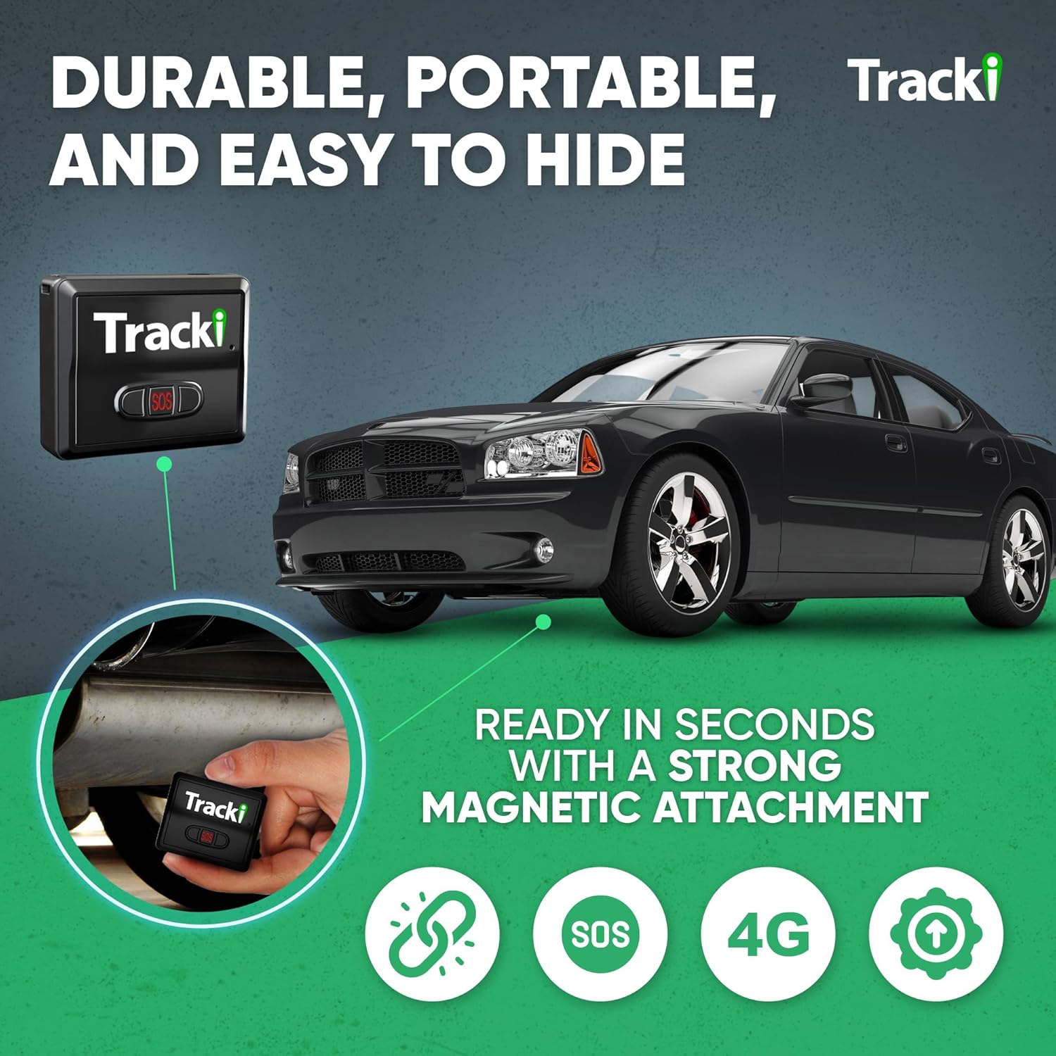 Tracki GPS Tracker – Real‑Time 4G LTE Vehicle & Asset Tracking (Worldwide Coverage)